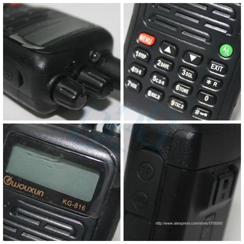 Водонепроницаемый WOUXUN kg-816 136-174 мГц КПК двухдиапазонный двухстороннее радио 10