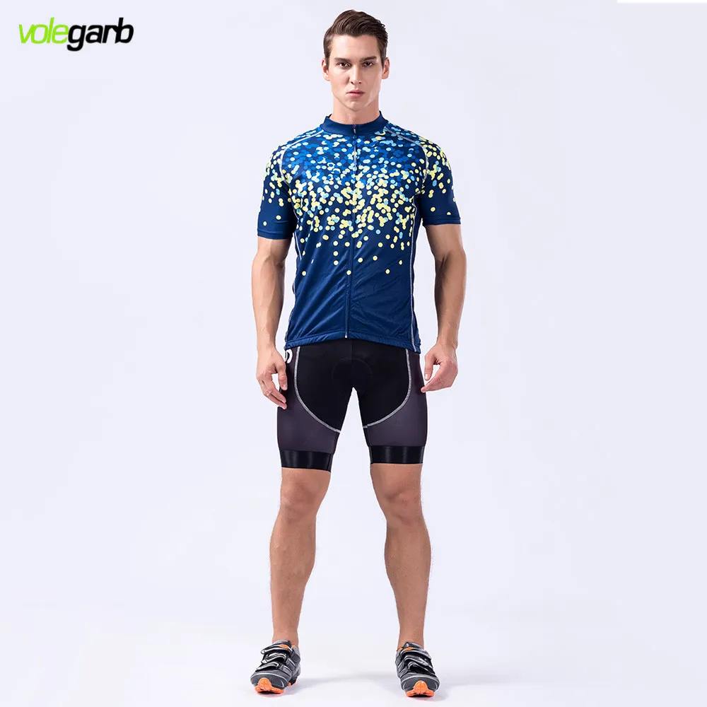 Новый volegarb Pro Гонки Велоспорт Джерси быстросохнущая велосипед Ropa De Ciclismo синий