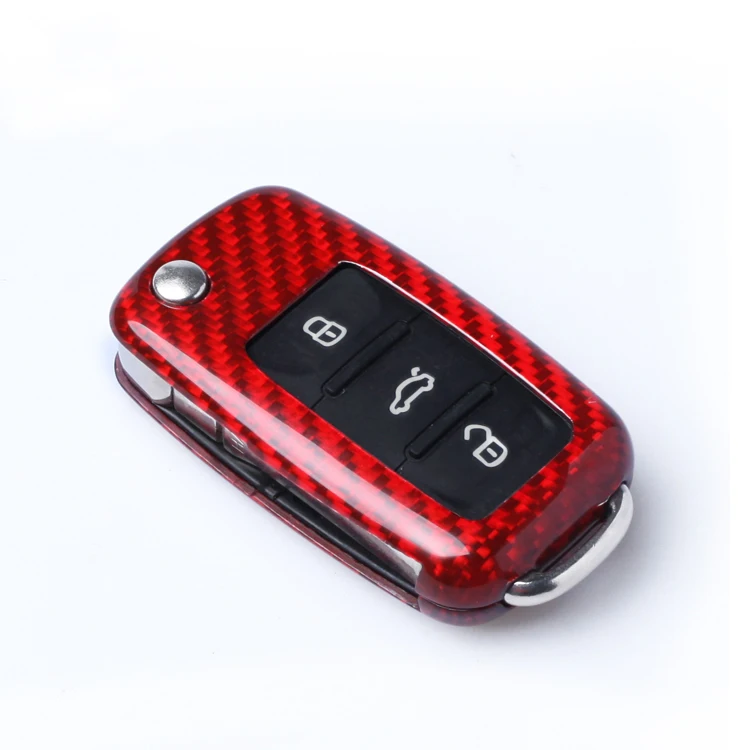 Складной чехол брелок из углеродного волокна для Volkswagen VW Golf 6 VI MK6 GTI R20 2009 2010 2011 2012