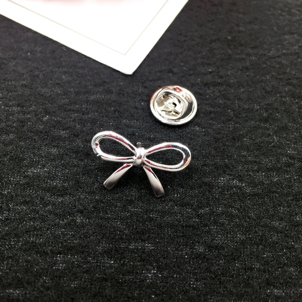 New Vintage Bowknot Brooches for Women Men Fashion Small Brooch Hat Scarf Lapel Pins Romantic Jewelry Gift Accessories | Украшения и