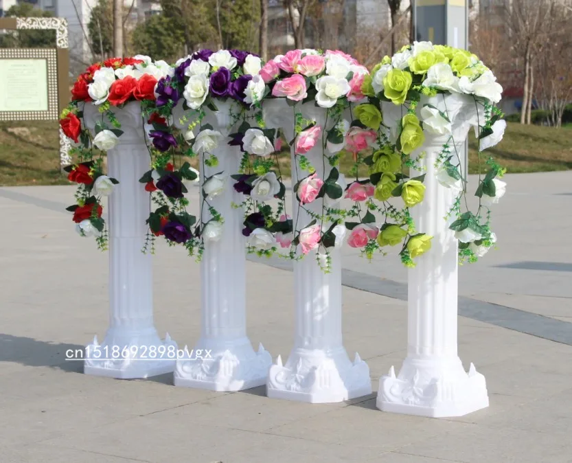 Римские колонны в европейском стиле пластиковые белого цвета для свадьбы