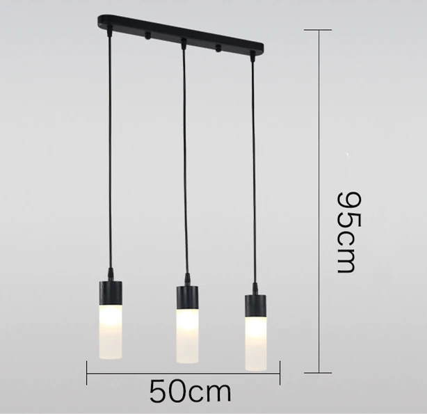 Американская RH Лофт ретро матовая черная металлическая люстра Lustre Luminaria G9 Светодиодная люстра освещение для фойе подвесная люстра - Цвет абажура: 3 light pendant lamp