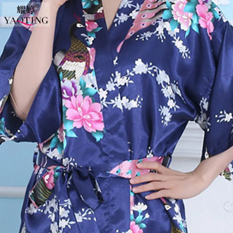 Женская шелковая атласная пижама WQ188 сексуальная мягкая ночная рубашка с