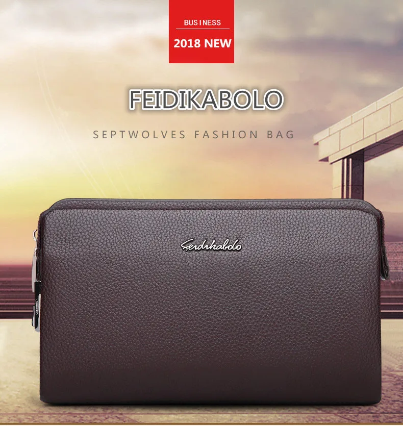 FEIDIKBOLO, высокое качество, кожаный Длинный кошелек, мужской клатч, на молнии, кошельки, с замком для паролей, для безопасности, кошельки, для мужчин, сумка для денег, для мужчин