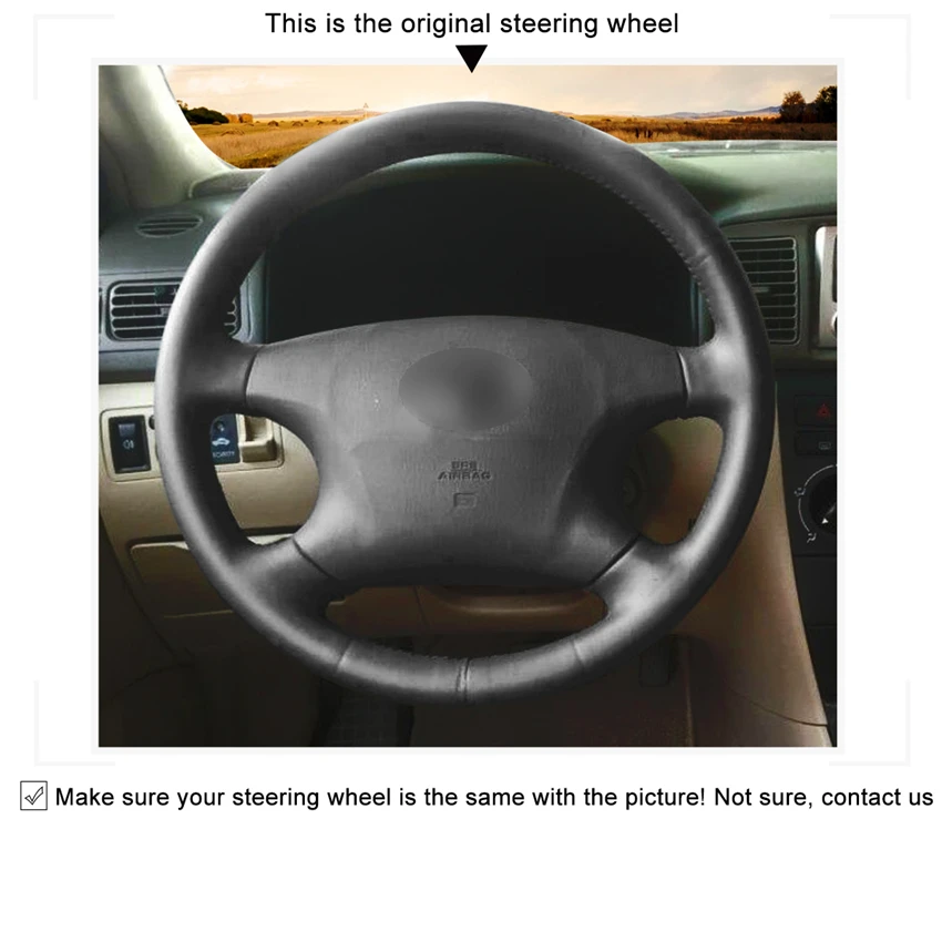 MEWANT черный замшевый чехол рулевого колеса автомобиля для Toyota Avalon 2002-2004 Camry 2002-2004 Highlander 2001-2003