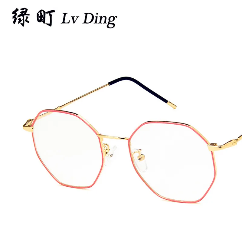 NULL брайль Lesebrille литературный полигональный очки с металлической оправой Ретро