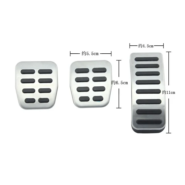 Крышка педали из нержавеющей стали для Audi A3 VW Polo 6N 9N 6R jetta MK4 Skoda Fabia Seat Ibiza 6K/6L/6J/Seat