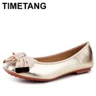 TIMETANG; Сезон весна-осень; Ботильоны из мягкой PU искусственной кожи на плоской подошве; Милые украшения в виде цветов; Женские туфли на плоской подошве; Модные женские туфли на плоской подошве; Офисные женские фирменные женские туфли-лодочки, модель C184