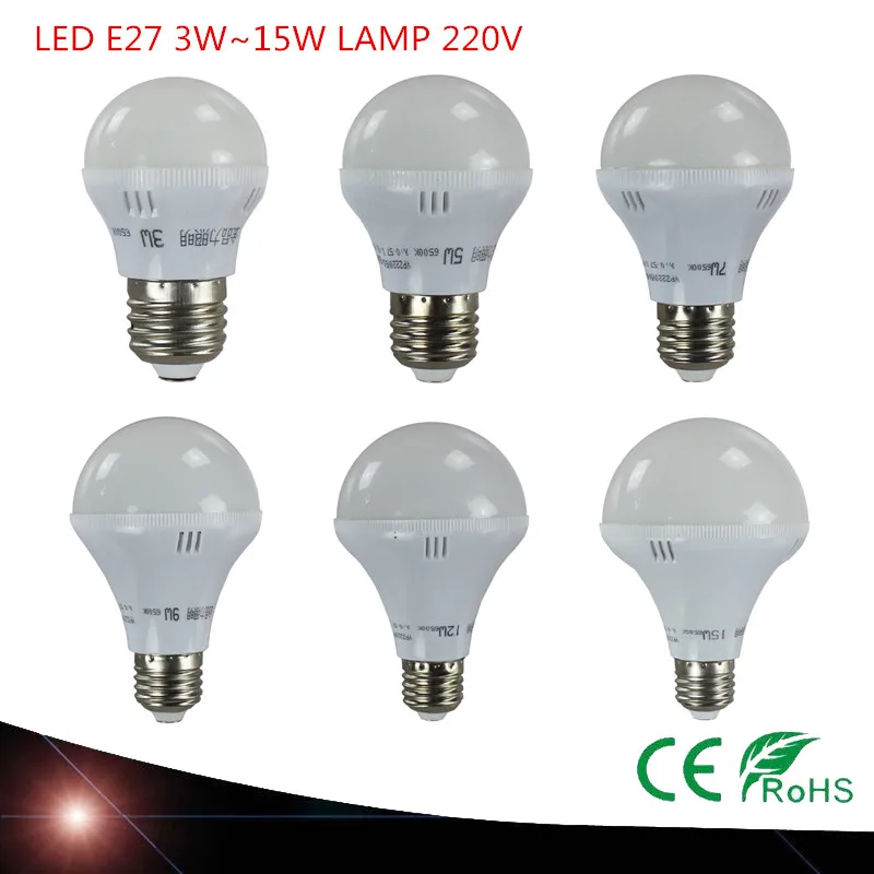 10X E27 Светодиодная лампа 3 Вт 5 7 9 12 SMD5730 220 в 240 В Высокая яркость люстр | Лампы и