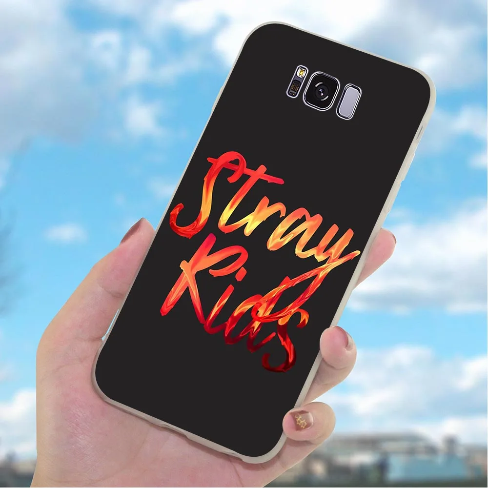 Мягкий разноцветный чехол из ТПУ для телефона Galaxy Samsung A40 Stray Kids KPOP Case A50 A3 A6 Plus A5 A7 A8