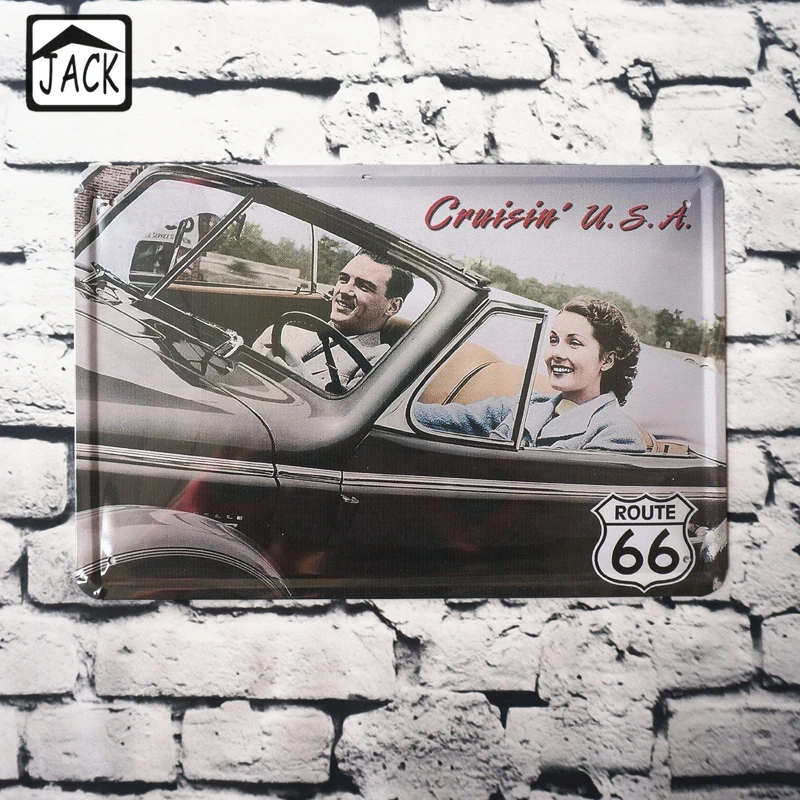 Route 66 20*30 см винтажные металлические оловянные знаки бар дом офис гостиная