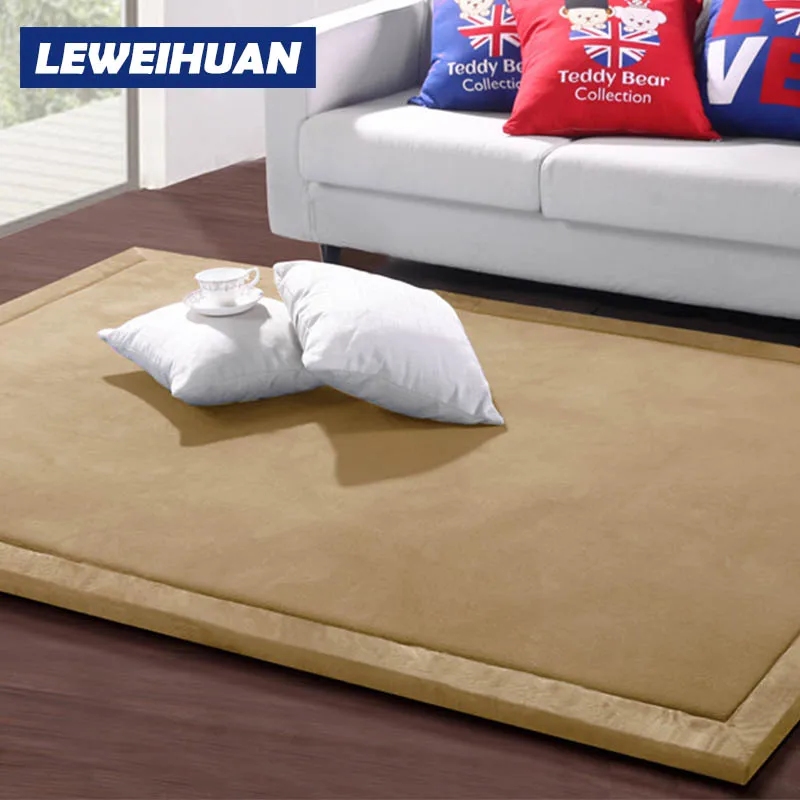 LEWEIHUAN 2cm Baby Play Mats Coral Fleece Blanket Game Carpet Living Room Children Bedroom Rugs Eco-friendly Blanket Gifts - Цвет: LWH-1079-2