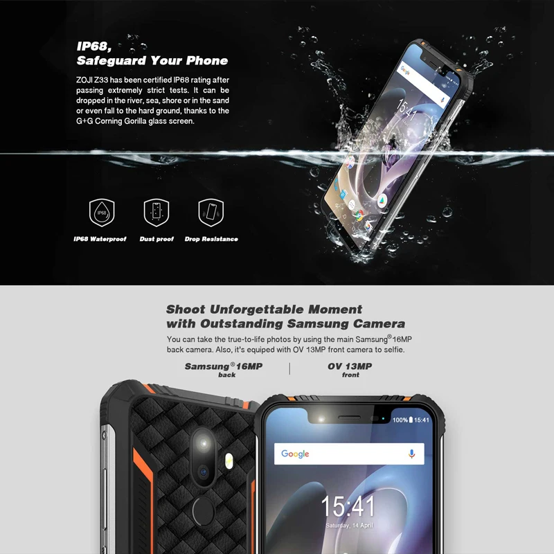 Оригинальный HOMTOM зоджи Z33 Android 8 1 MT6739 5 ГГц quard Core 85 &quotLTE 4600 мА/ч 8MP &amp 13MP Камера
