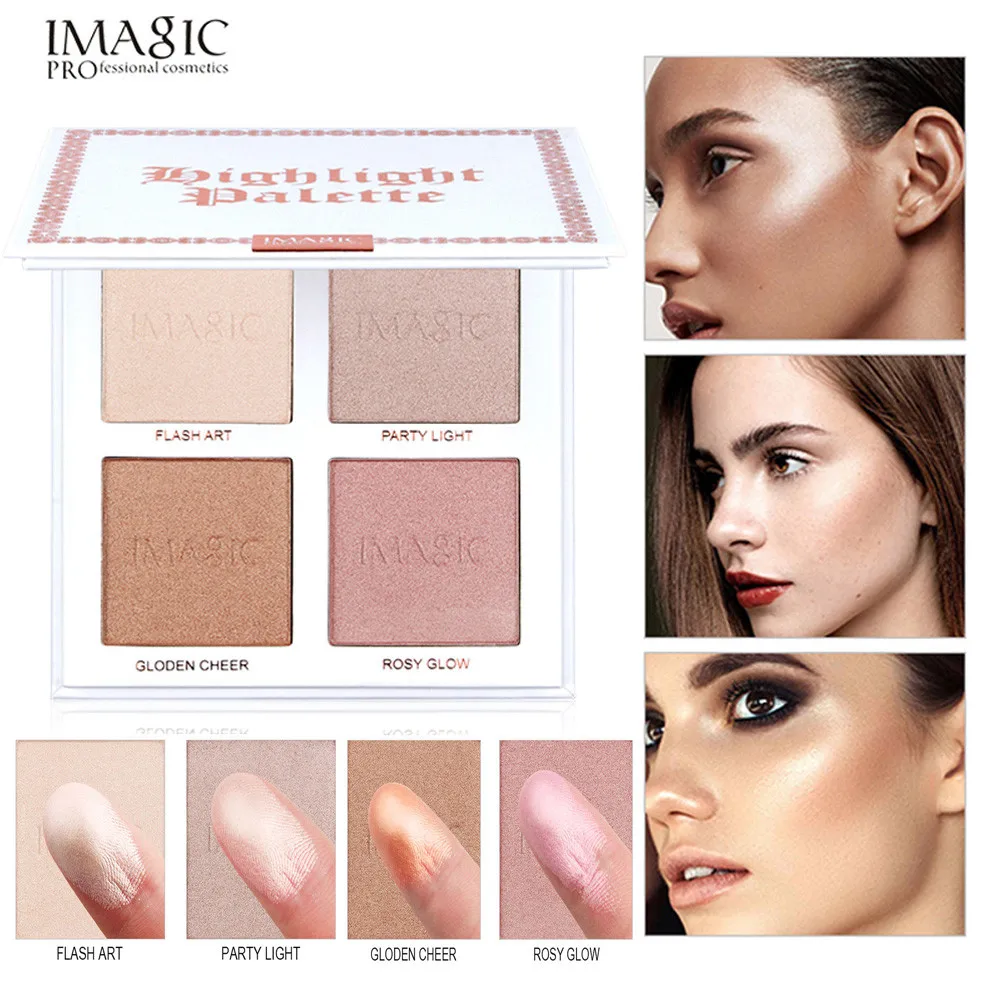 Макияж IMAGIC 4 цвета для лица консилер основа палитра кремовая хайлайтер