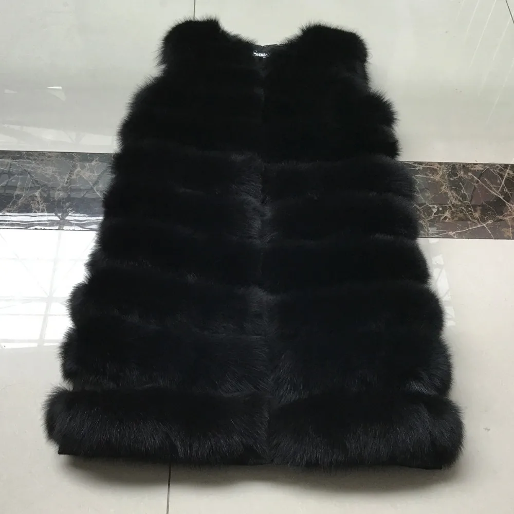 Новинка 2021 стильный модный брендовый роскошный жилет из натурального Лисьего