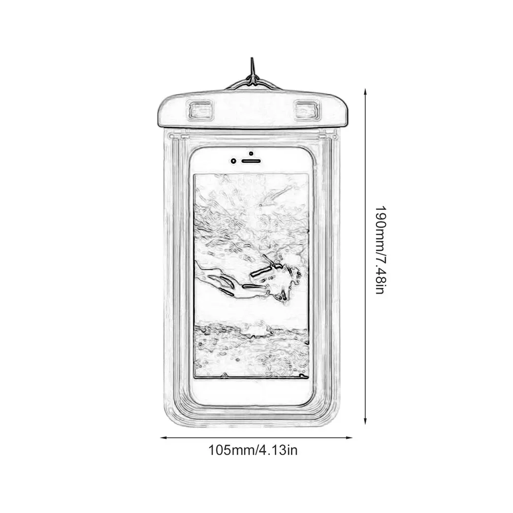 

Waterproof Phone Case Cover Touchscreen Cellphone Dry Diving Bag Pouch with Neck Strap for iPhone Xiaomi Samsung Meizu