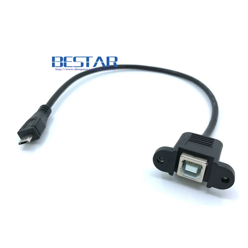 Кабель соединитель Micro USB 5pin 2 0 типа папа к B 30 см 50 с панельным креплением кабели|usb