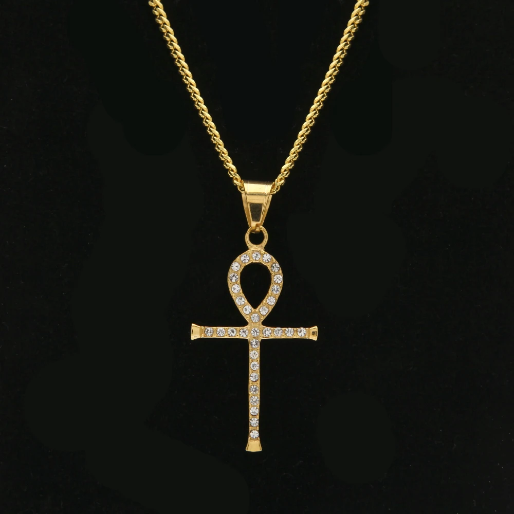 Ожерелье с подвеской в виде ключа жизни из нержавеющей стали | Ожерелья