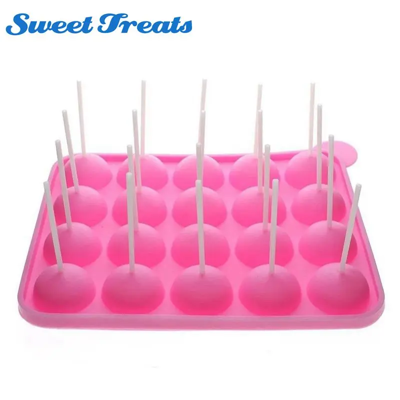 Силиконовая форма для торта Sweettreats 20 полостная полукруглая леденца вечевечерние