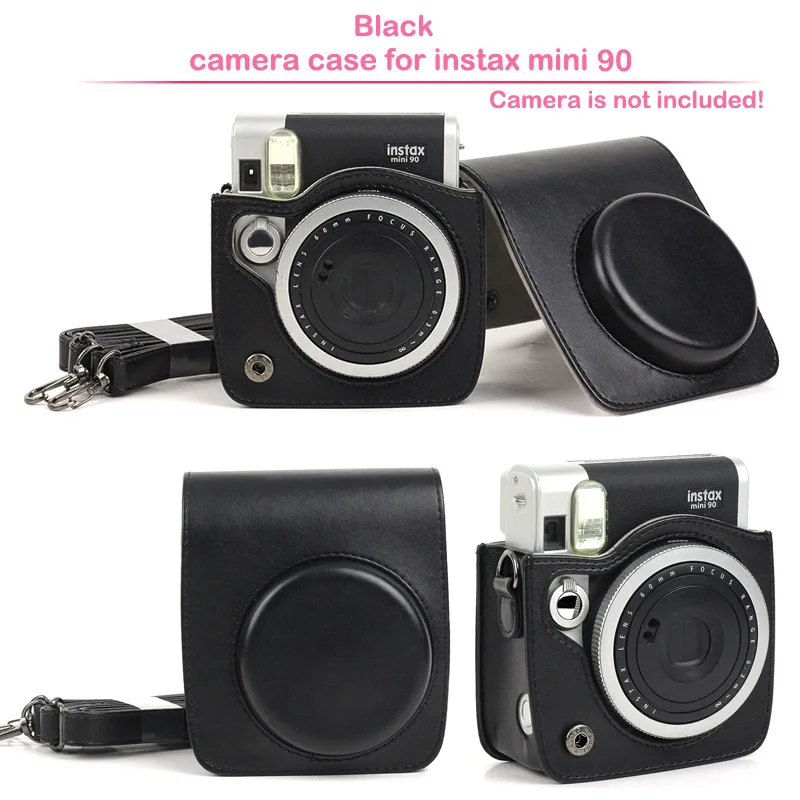 Чехол для камеры Fujifilm Instax Mini 90 чехол из искусственной кожи с плечевым ремнем Polariod