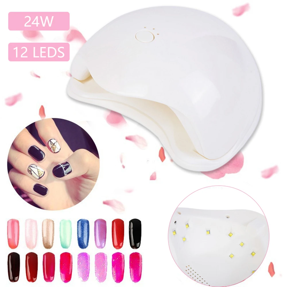 24 Вт лампа для ногтей Интеллектуальная Индукционная лак Клей лампы выпечки
