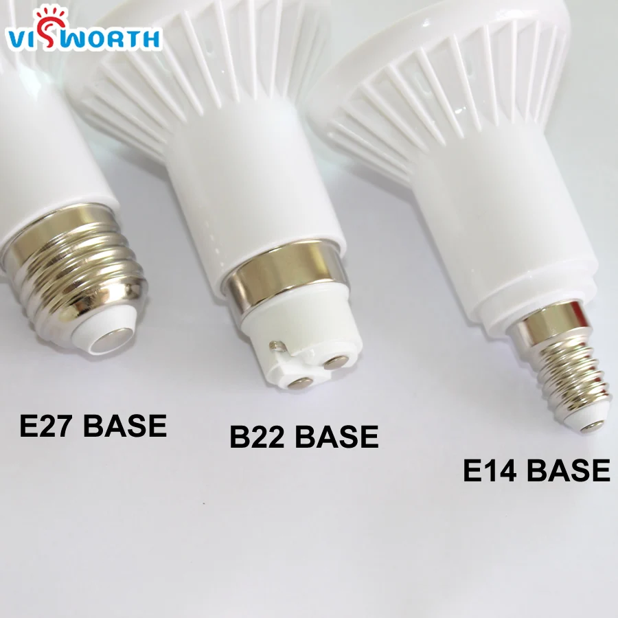 R63 Светодиодная лампа 5 Вт 7 Вт 9 Вт Светодиодный светильник e27 база smd2835 18 светодиодов внутри ac110v 220 в 230 в 240 В Теплый Холодный белый лампада Светодиодный точечный светильник