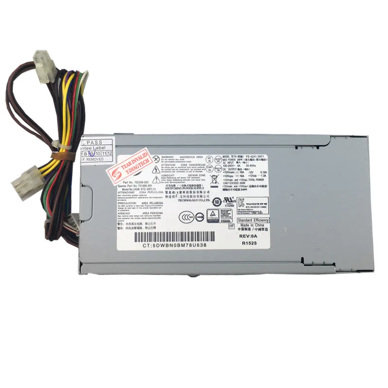 Блок питания 240 Вт для сервера 600 G1 700 800 702309 0800 SFF 751884 751886 001 002 Вт|Блоки компьютеров| |