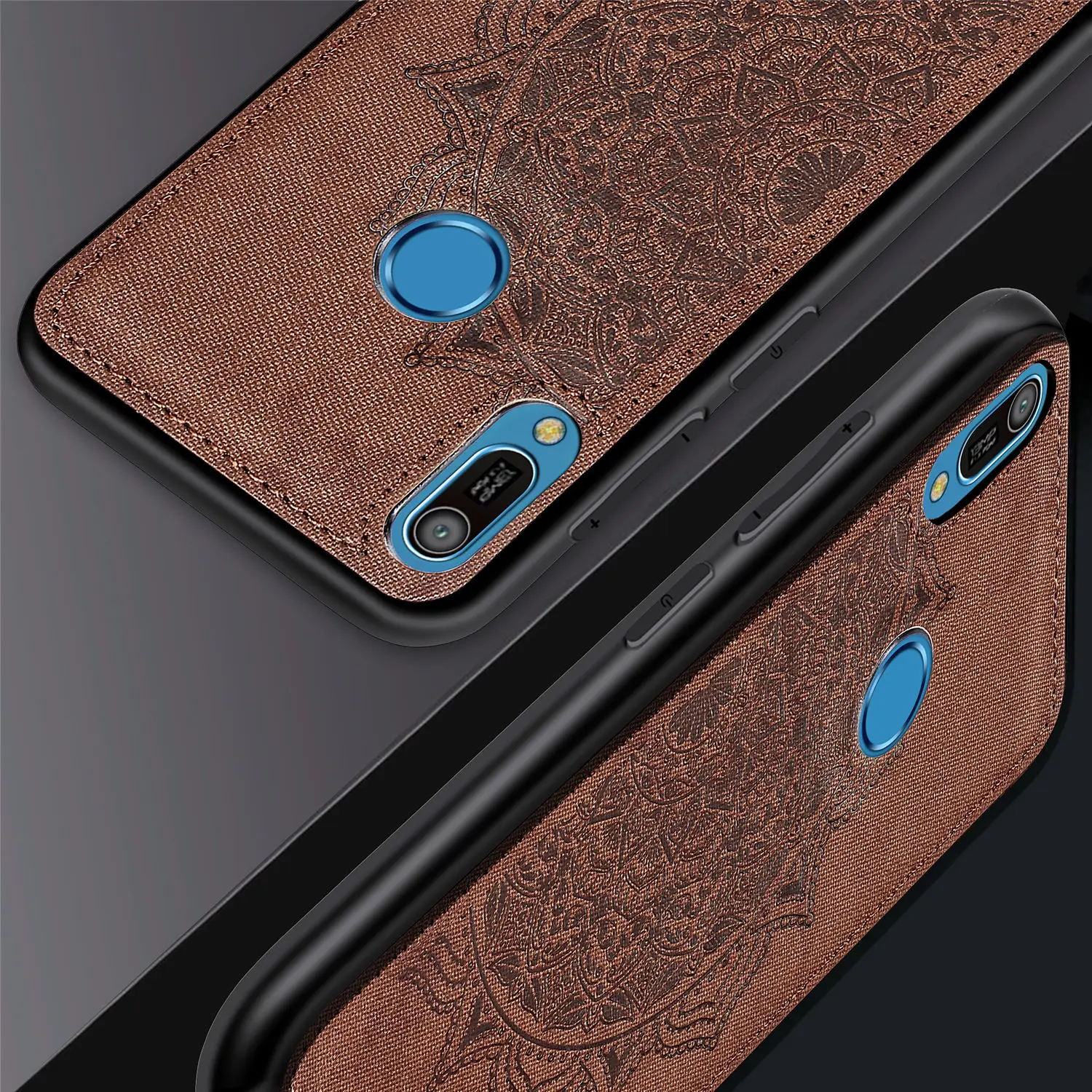 MUCHI Cover For Huawei Y6 2019 Case Fabric Cloth Soft Silicone Back Phone Cases on Pro Prime |