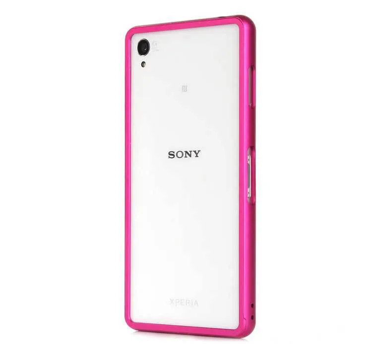 Для sony Xperia Z3 чехол D6603 D6643 D6653 D6616 D6633 гибридная Жесткая Броня крышка тяга и толчок металлический алюминиевый бампер рамка Fundas