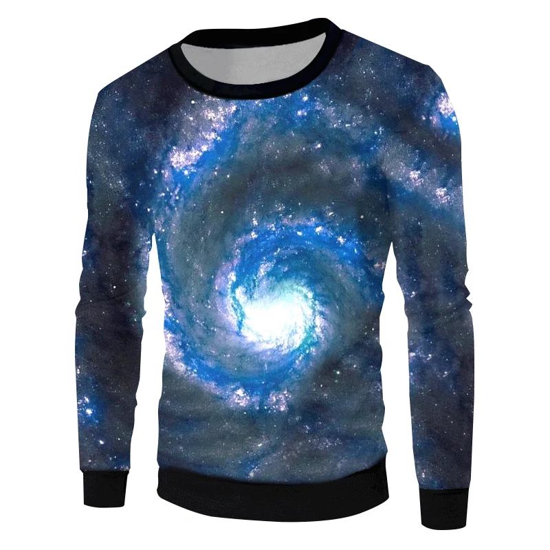 UJWI Galaxy Space пуловеры новые Harajuku мужские 3d крутой принт Pasiley толстовки хип-хоп