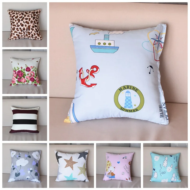 40*40cm Family Cushion Cover Soft Plush Pillow Case Home Office Decoration Back Throw Sofa Cushion Cover Supplies