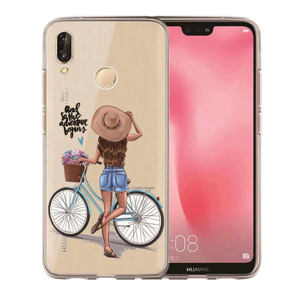 Для Huawei P30 Lite Pro Y5II Y5 2017 Y6II Y6 Y7 Nova2 Nova 3i Coque Etui Роскошный Черный Коричневый чехол для