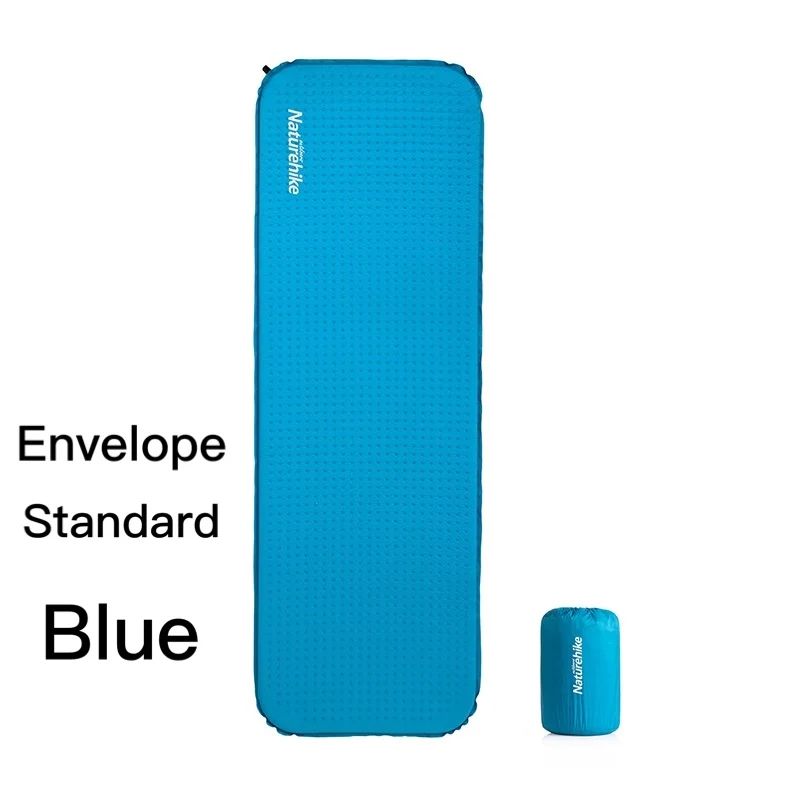 En-standard-blue Naturehike 3 см толстый Самонадувающийся туристический коврик для кемпинга, походный матрас, высококачественный губчатый коврик для сна - Цвет: En-standard-blue