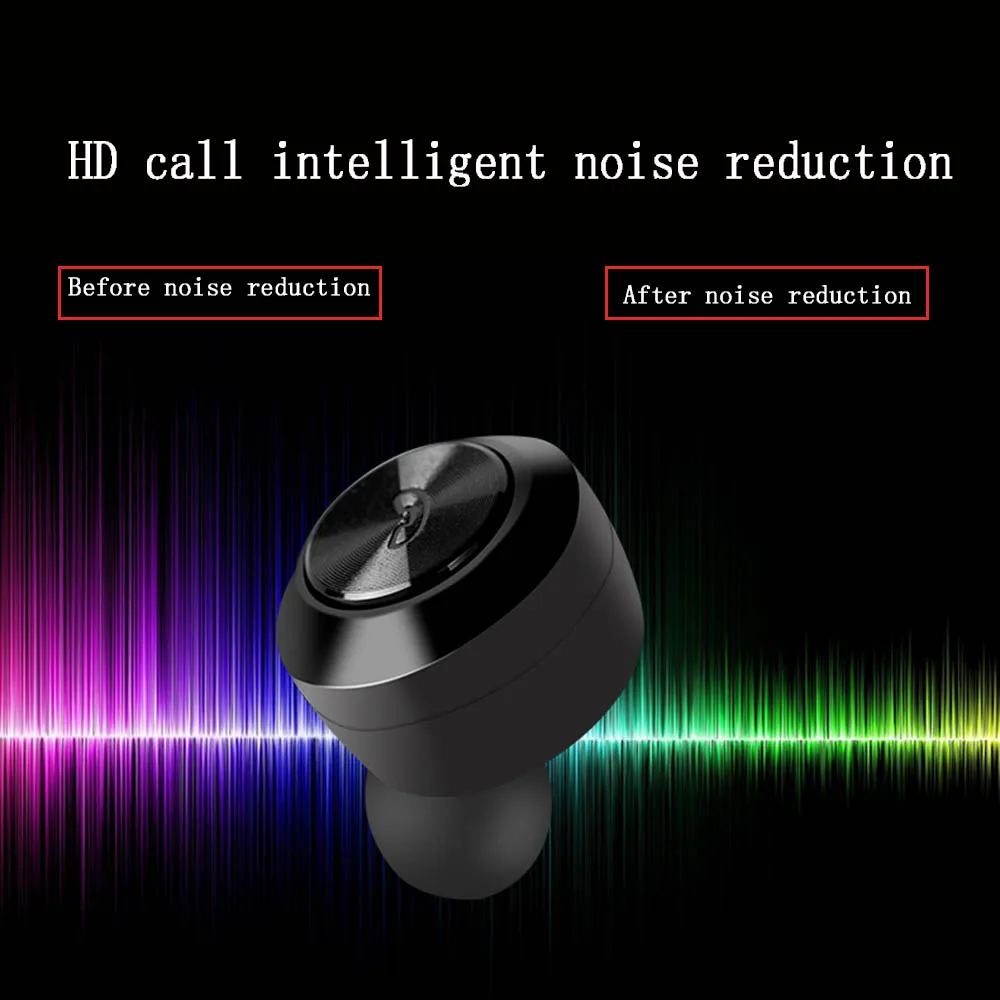 

TWS F6 5.0 Mini Wireless Bluetooth Earphone With Mic Charging Box Stereo True Wireless Earbud Headset