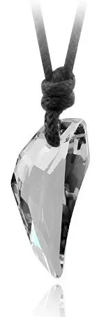 Волчий зуб высокое качество Австрия Хрустальный воск веревка ожерелье цепочка