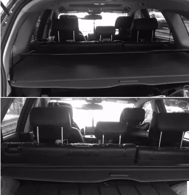 

High Quality Aluminum+Canvas Black Rear Cargo Cover Fit For Chevrolet Captiva Seven Seat 2007 2008 2009 2010 2011
