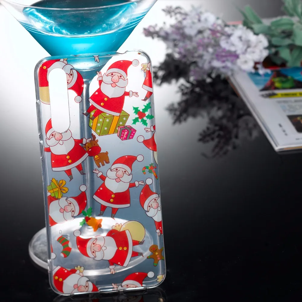 Рождество крышка Санта Wapiti ТПУ для Huawei P20 Pro Lite 6 P Coque задняя | Мобильные телефоны и