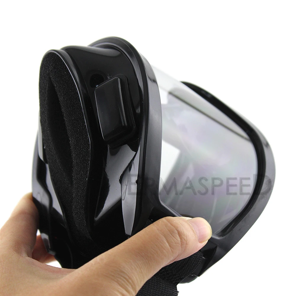 Черные мотоциклетные очки с защитой от ветра|motorcycle goggles|goggles clear lensmotorcycle motocross goggles