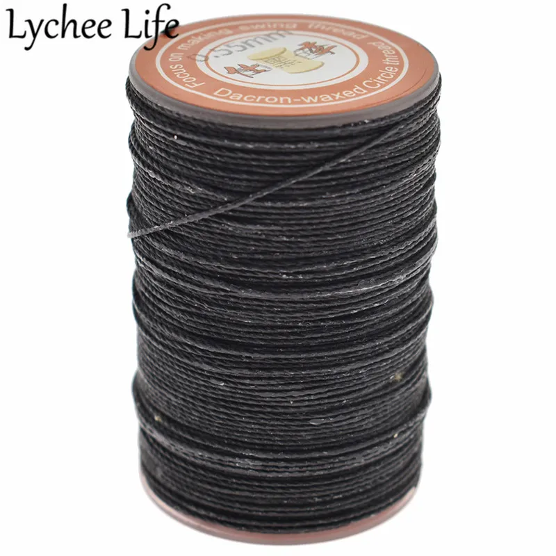 Lychee Life 60 м 0 55 мм вощеная нить DIY ручной работы швейные нити простой стиль домашняя
