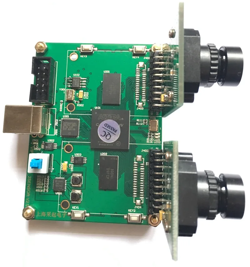 

Для получения бинокулярной камеры USB, макетная плата FPGA, 1 миллион 300 тысяч черных и белых датчиков MT9M001C12STM