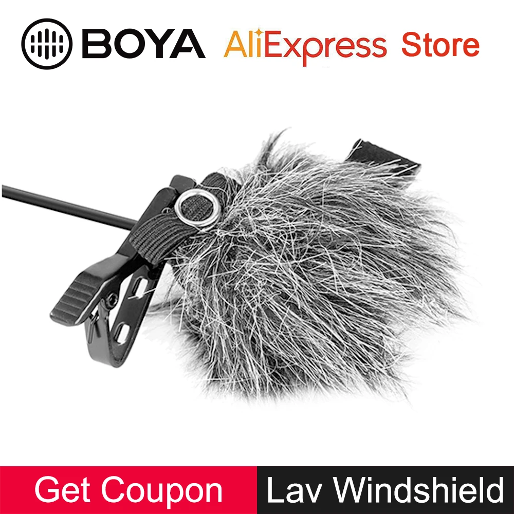 BOYA BY B05 пушистый ветровое стекло для M1DM WM8 Pro WM6 5 WM4 DM2 DM1 M11 клип на петличный