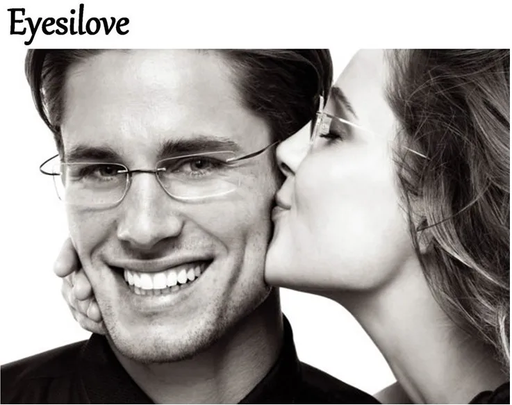

Titanium rimless myopia glasses silhouette style ultra-light memory titan Nearsighted Glasses short-sighted glasses