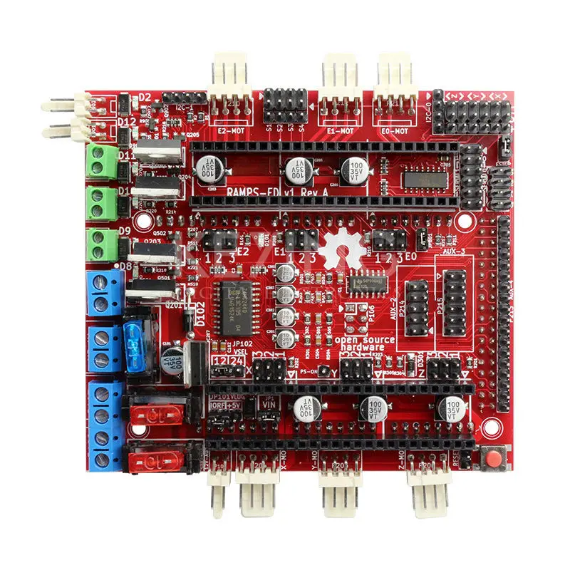 Бренд 3d принтеры материнская плата Reprap RAMPS-FD щит пандусы 1,4 Управление доска Совместимость с Arduino из за основной управление доска