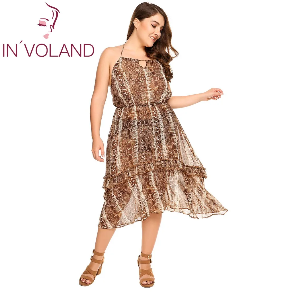 Женское Сетчатое платье IN'VOLAND пляжные Вечерние платья на бретелях спагетти без