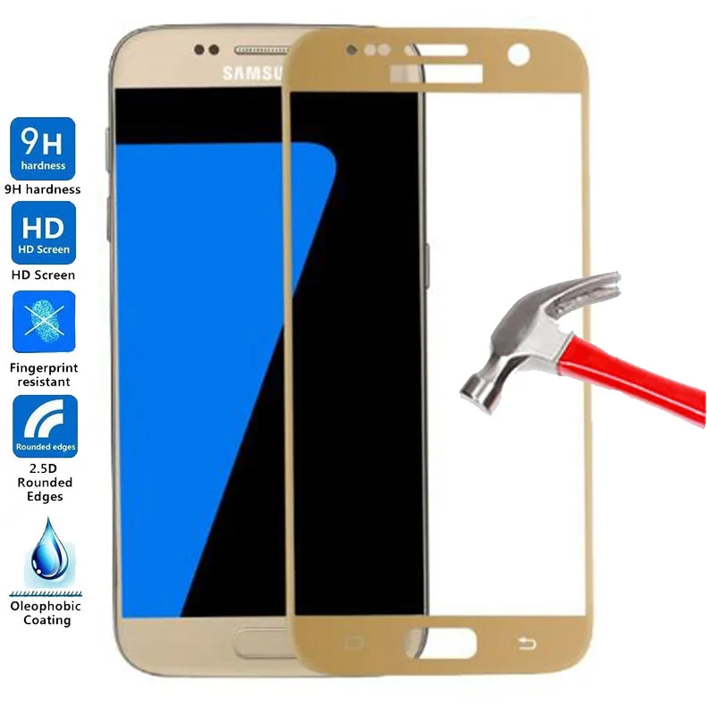 

9H полное покрытие закаленное стекло для Samsung Galaxy S7 Защита экрана для Samsung S7 Защитная стеклянная пленка