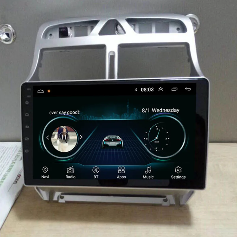 9 &quot2.5D ips Android 8 1 Автомагнитола стерео для peugeot 307 2004 2005 2006 2013 с gps