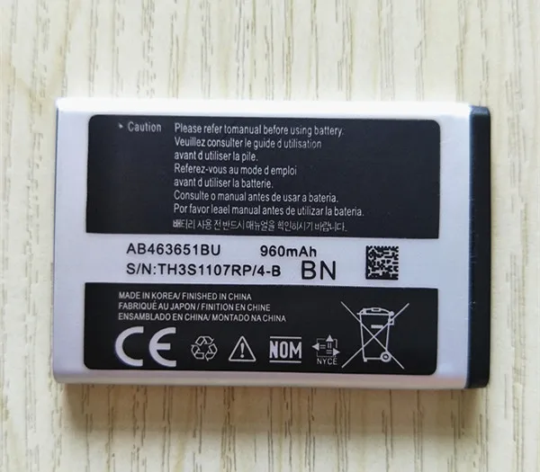 Аккумулятор AZK AB463651BU для Samsung W559 S5620I S5630C S5560C C3370 C3200 C3518 J808 F339 S5296 C3322 L708E S5610 960