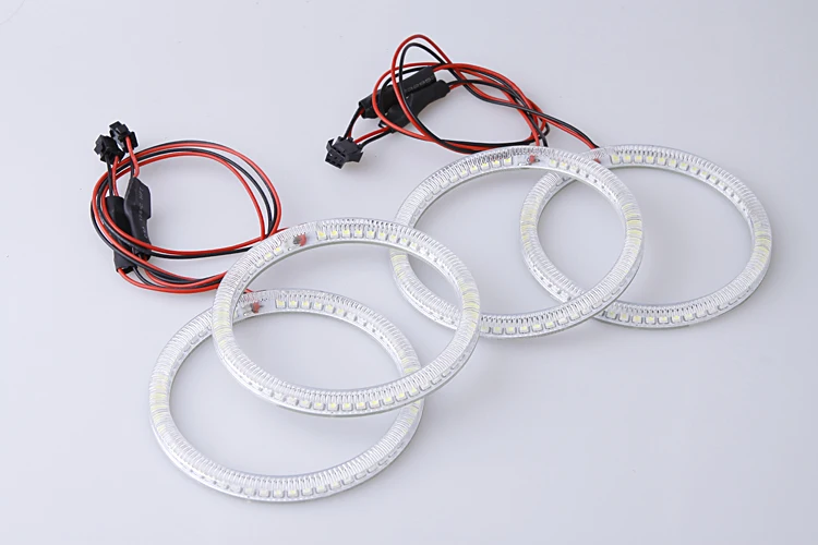 Отличные SMD 5050 Светодиодные белые фары halo angel demon eyes kit для Volkswagen VW Touareg 2003 2004 2005