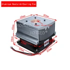 Алюминиевый радиатор с вентилятором 12 В для светодиодов высокой мощности, алюминиевый радиатор, охлаждающий вентилятор для светодиодов 50 Вт, 100 Вт, 1 комплект