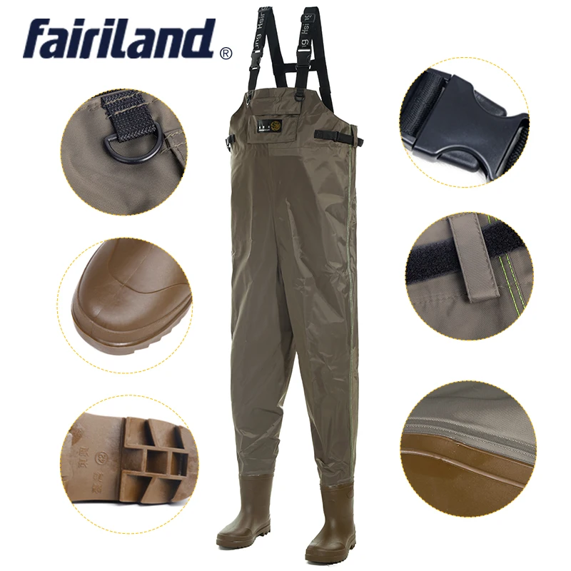 Рыболовные сапоги Fairiland с брюками для бисероплетения ловли нахлыстом все в одном